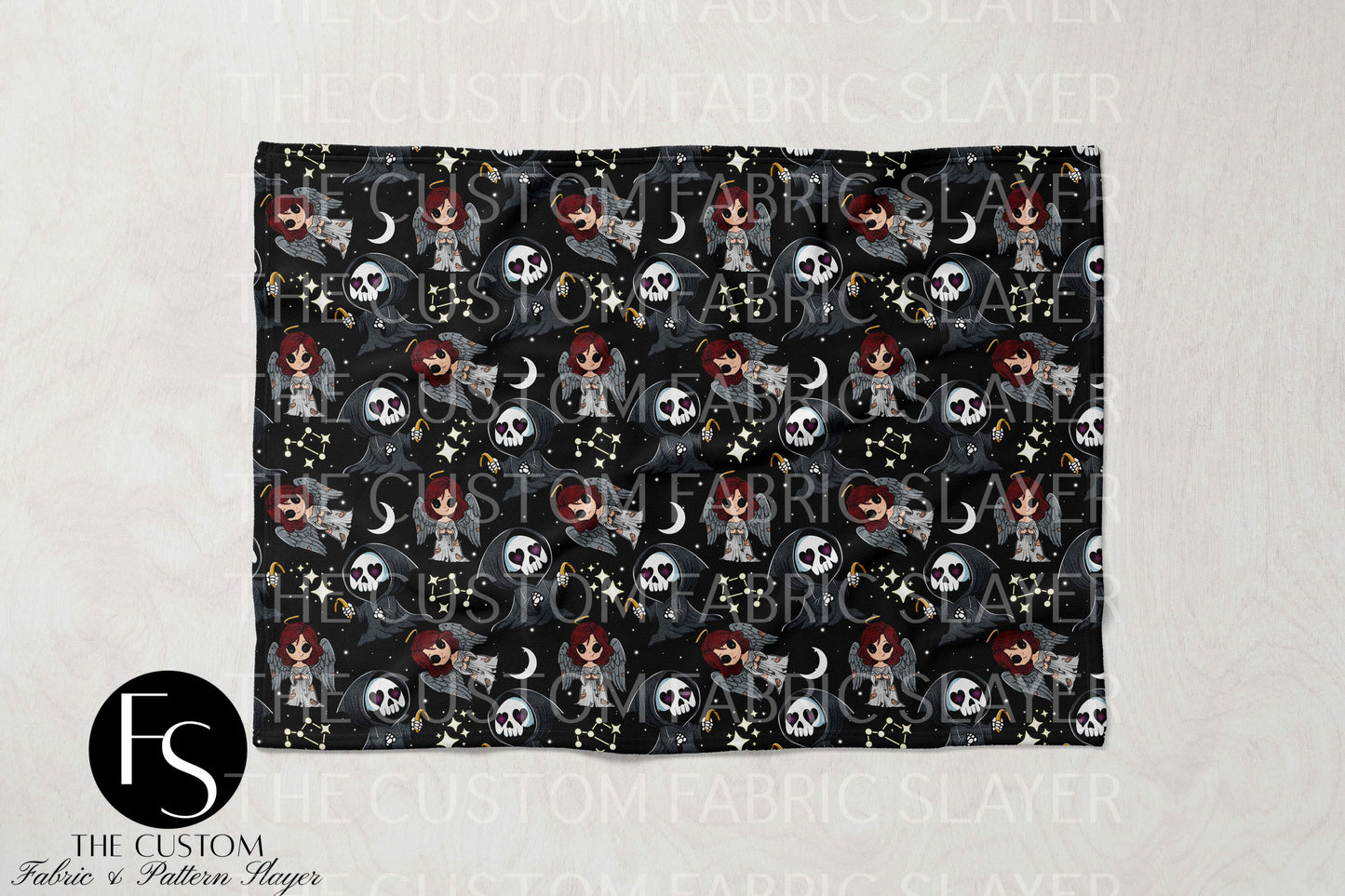 Fallen Angels - SPOOKYSQUADDIGITALS - Double Sided Print Blanket