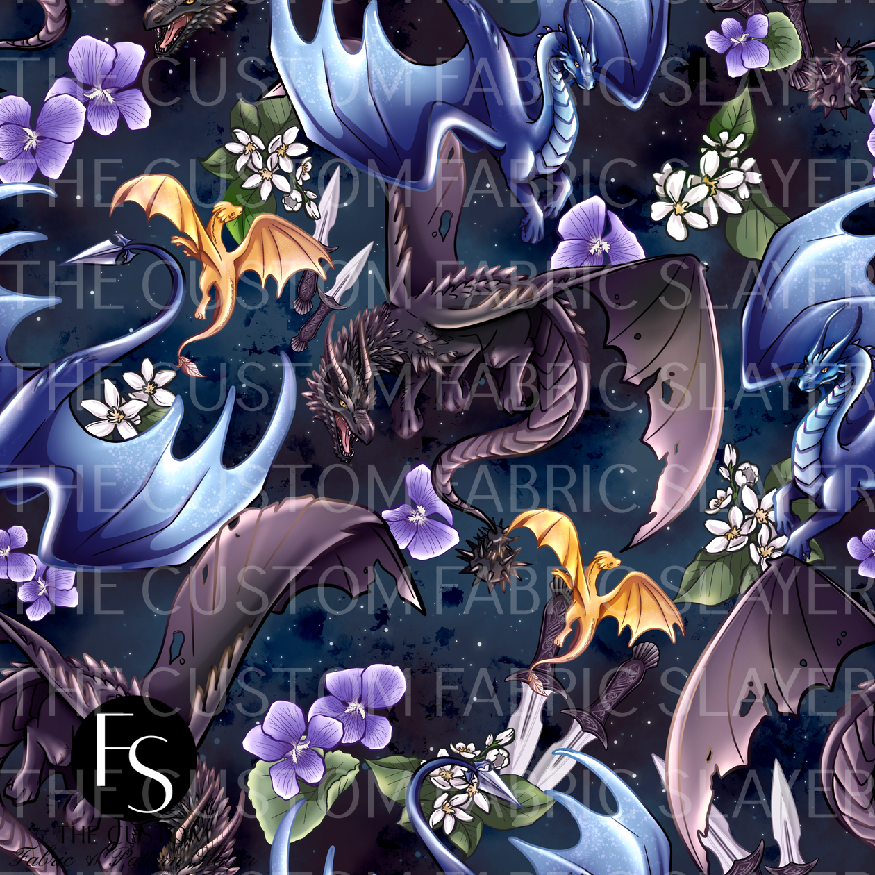 Mystical Dragons - PAWSITIVEPAINTS