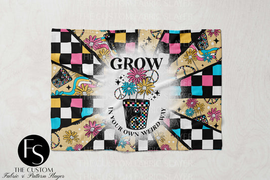 Grow Weird - CERRASSHOP - Double Sided Print Blanket