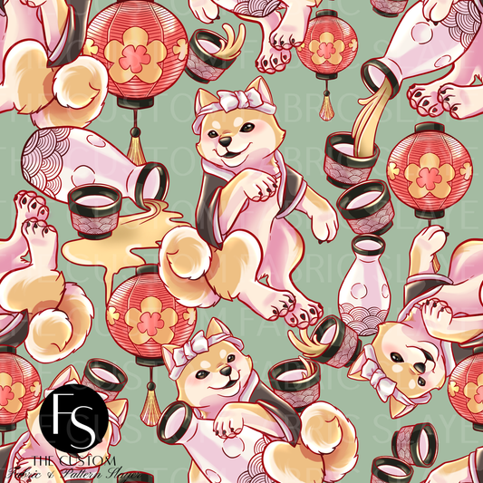 Alternate Sake Dog - PAWSITIVEPAINTS