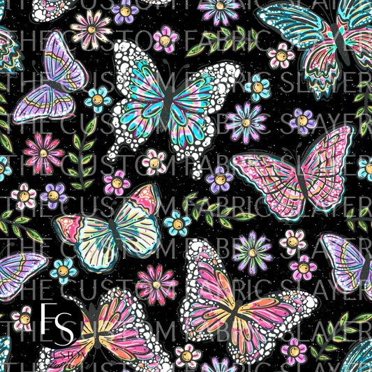 Floral Butterflies - PIXELCASS