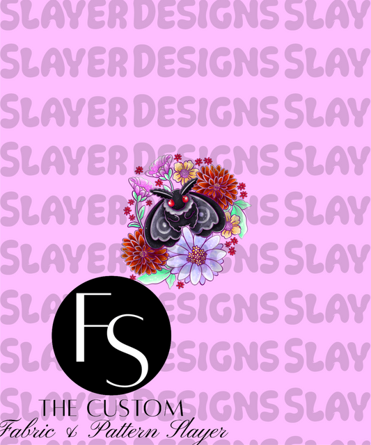 Floral Moths - LYSSDOODLES Panel