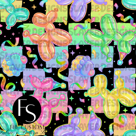 Balloon Animals - CITRINECAULDRON - FINISHED BEACH TOWEL