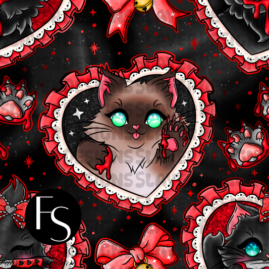 Meow Kitties A - CITRINECAULDRON - FINISHED BEACH TOWEL