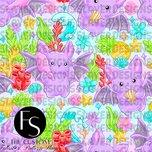 Batty Beach A - LYSSDOODLES