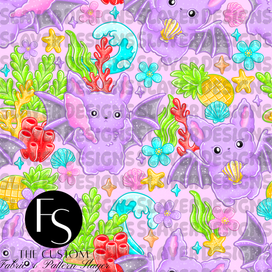 Batty Beach C - LYSSDOODLES