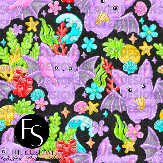 Batty Beach D - LYSSDOODLES