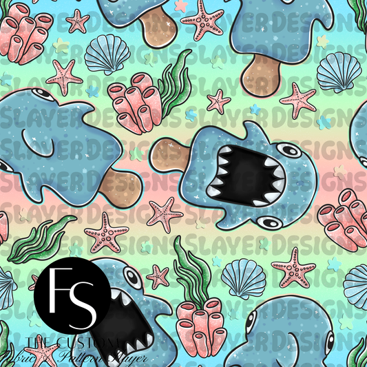 Icy Sharks A - LYSSDOODLES