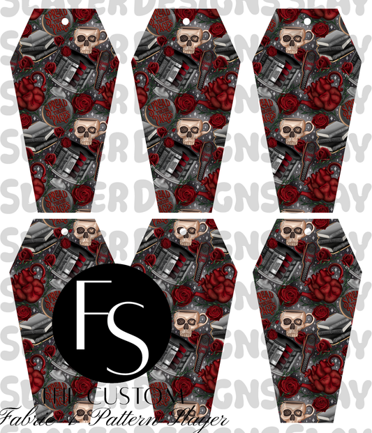 COFFINMARK05 - Cut and Sew Bookmarks FABRICSLAYER - Preorder