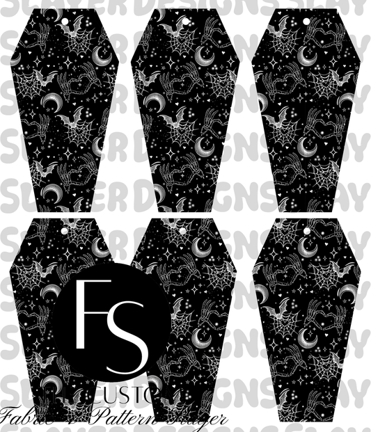 COFFINMARK07 - Cut and Sew Bookmarks FABRICSLAYER - Preorder