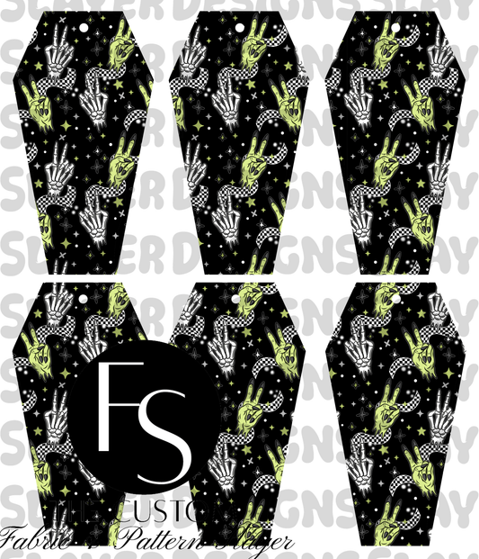 COFFINMARK11 - Cut and Sew Bookmarks FABRICSLAYER - Preorder