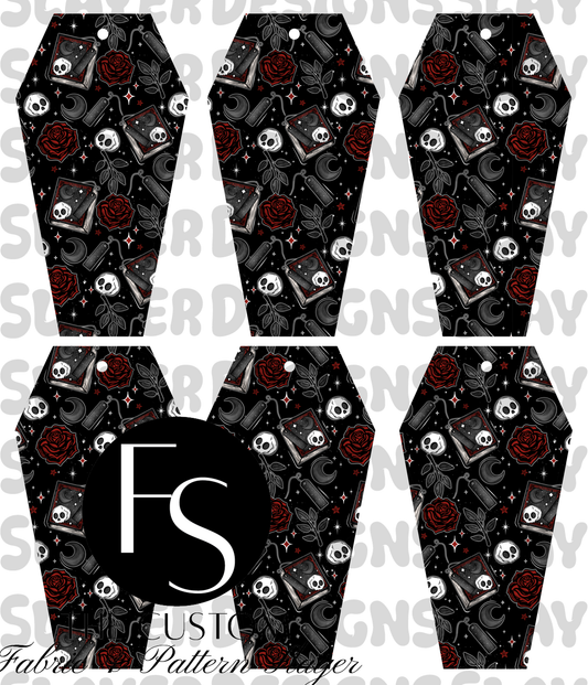 COFFINMARK12 - Cut and Sew Bookmarks FABRICSLAYER - Preorder
