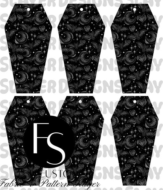 COFFINMARK14 - Cut and Sew Bookmarks FABRICSLAYER - Preorder