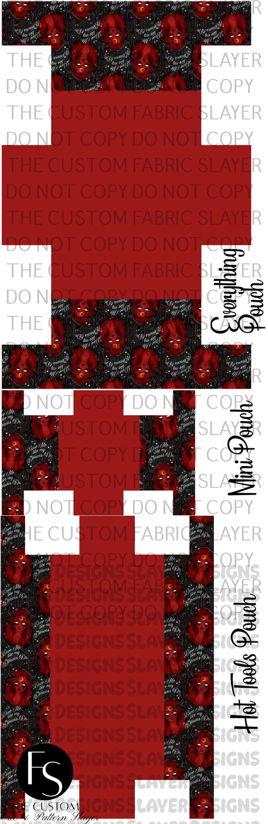 BOXYSET013 - Cut and Sew Boxy Pouch FABRICSLAYER - Preorder