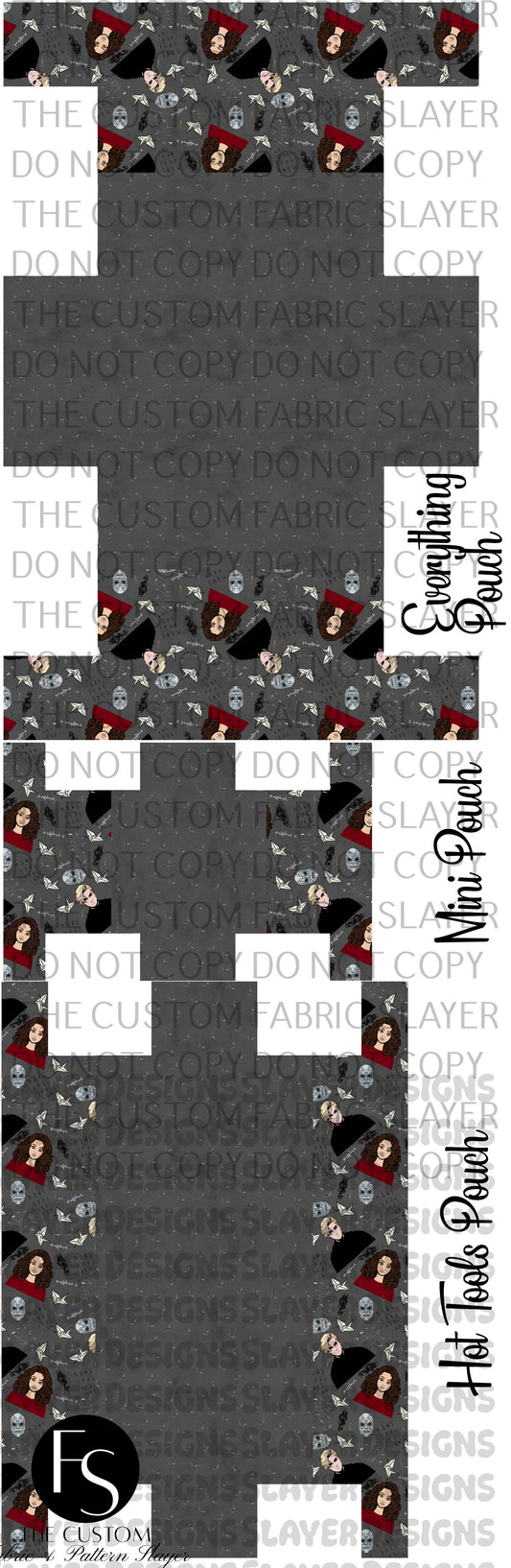 BOXYSET014 - Cut and Sew Boxy Pouch  FABRICSLAYER - Preorder