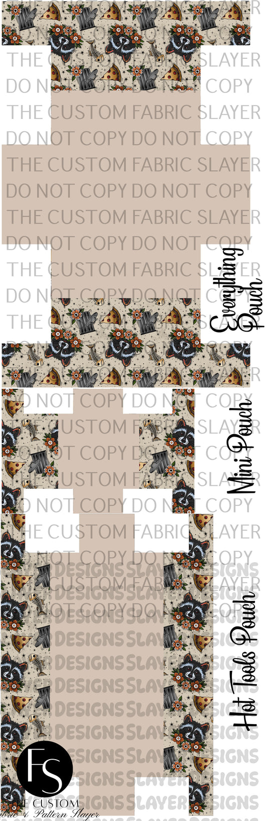 BOXYSET023 - Cut and Sew Boxy Pouch FABRICSLAYER - Preorder