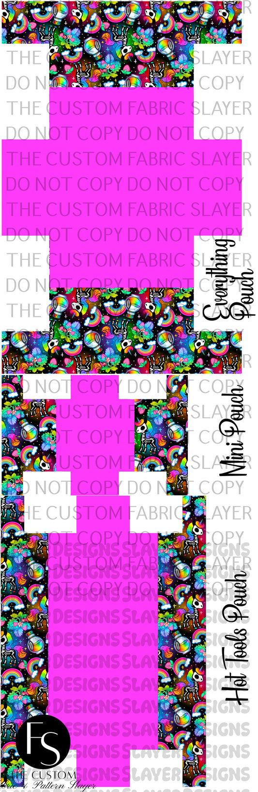 BOXYSET026 - Cut and Sew Boxy Pouch FABRICSLAYER - Preorder