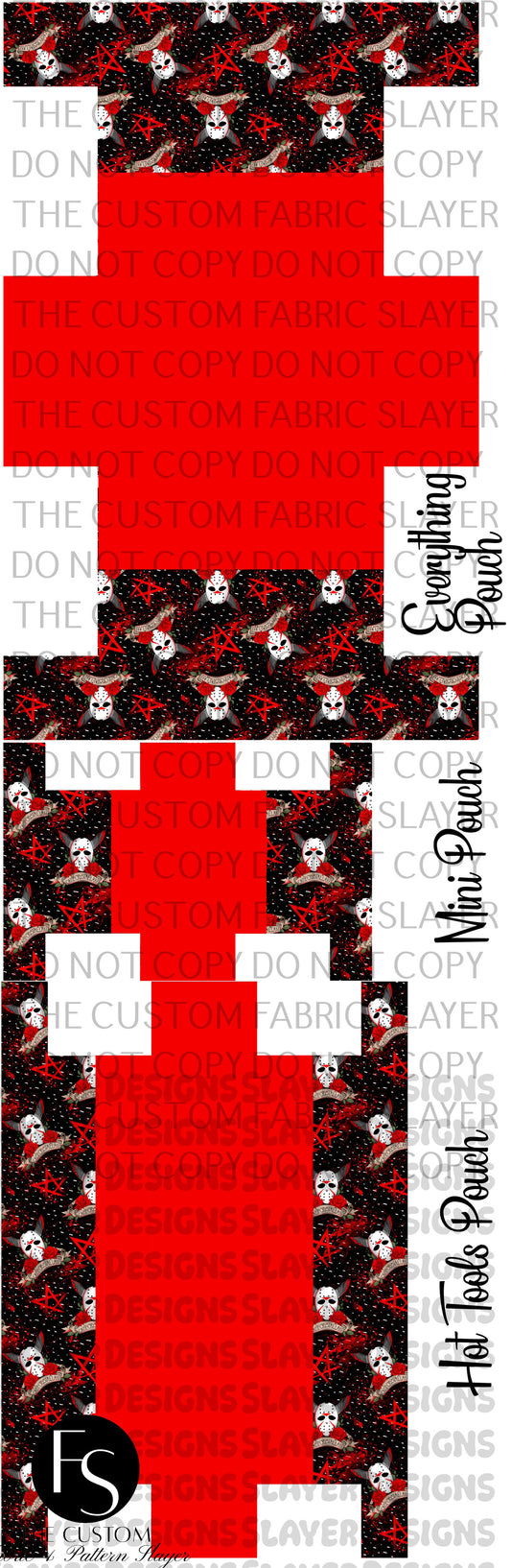 BOXYSET027 - Cut and Sew Boxy Pouch FABRICSLAYER - Preorder