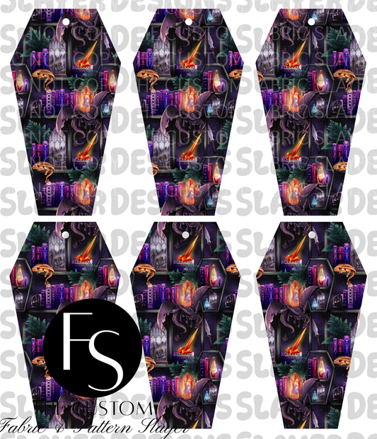 COFFINMARK16 - Cut and Sew Bookmarks FABRICSLAYER - Preorder