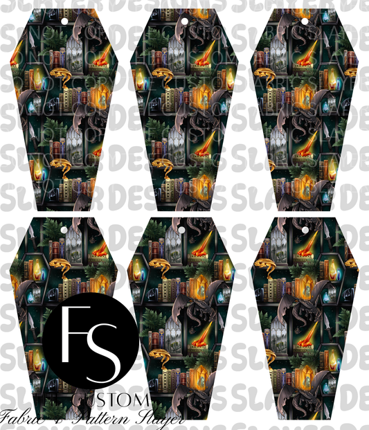 COFFINMARK19 - Cut and Sew Bookmarks FABRICSLAYER - Preorder