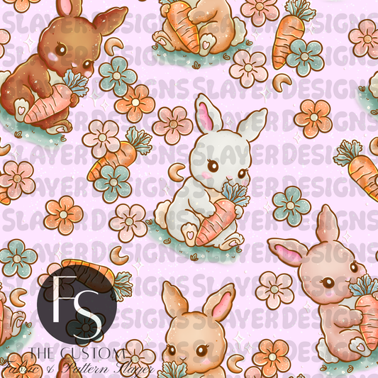 Spring Bunnies B - LYSSDOODLES