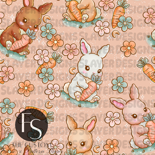 Spring Bunnies C - LYSSDOODLES