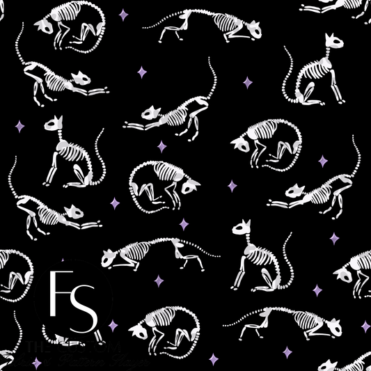 Stars Skeleton Cats - FABRICSLAYER