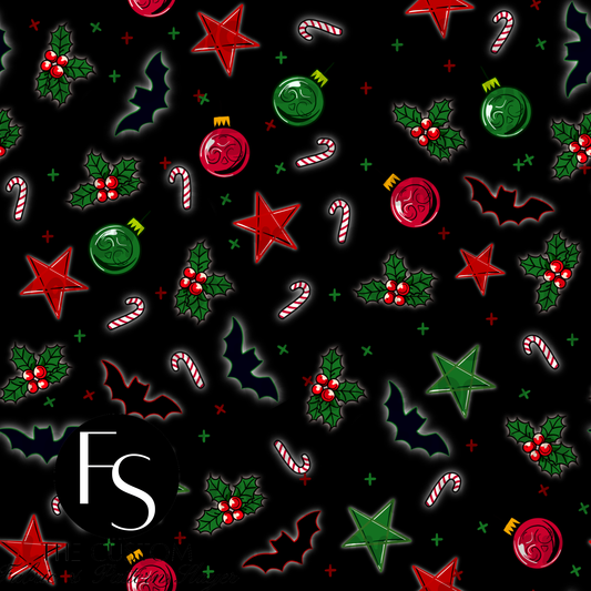 Dark Christmas Coordinate A -  FABRICSLAYER