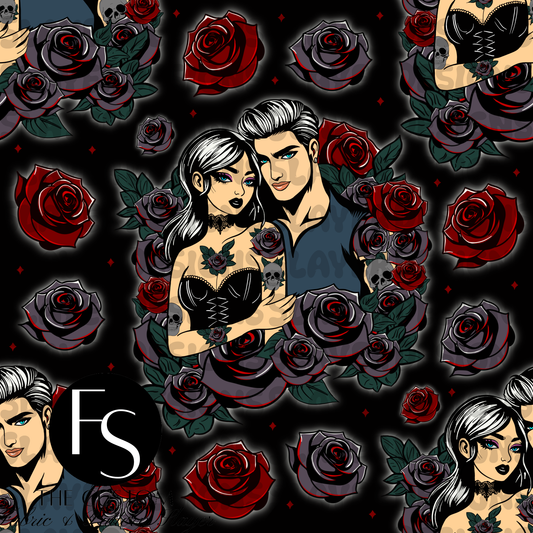 Dark Romance Couple -  FABRICSLAYER