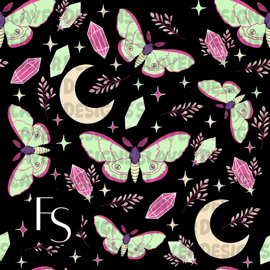 Luna Moths B -  FABRICSLAYER