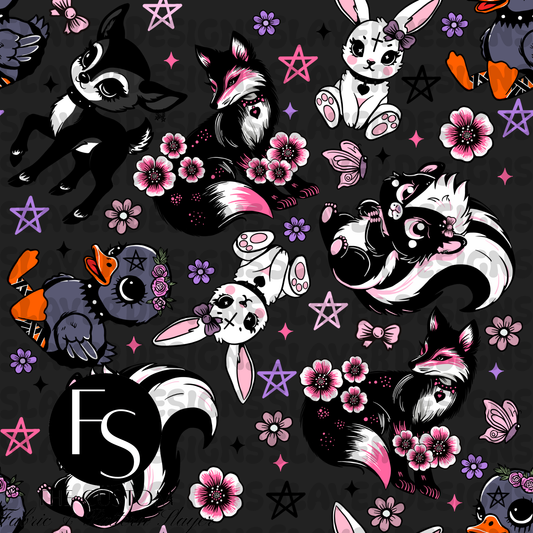 Gothic Spring Animals -  FABRICSLAYER