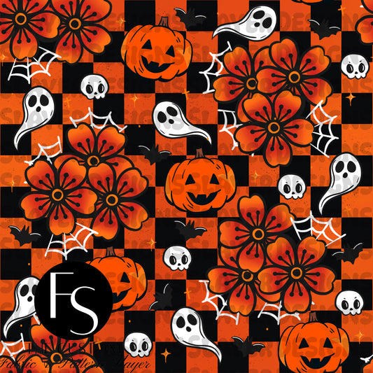 Halloween Florals D -  FABRICSLAYER