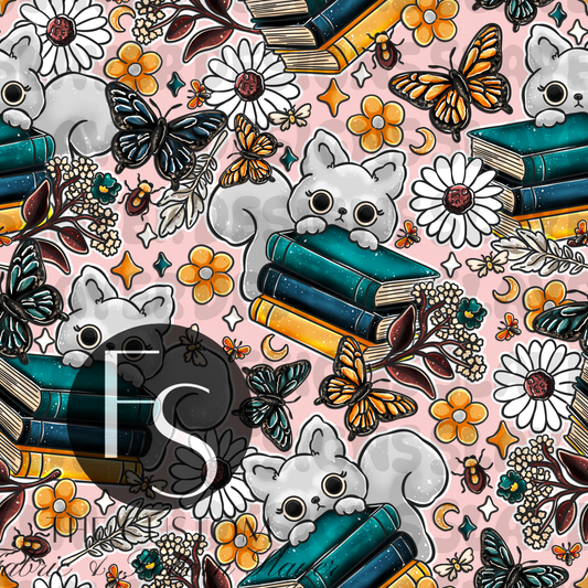 Bookish Garden B - LYSSDOODLES