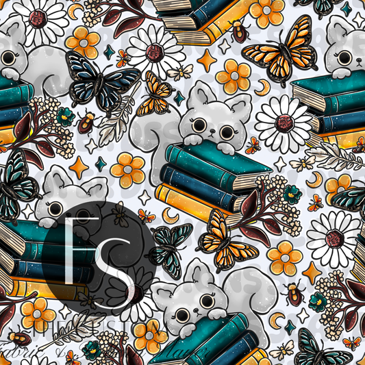 Bookish Garden C - LYSSDOODLES