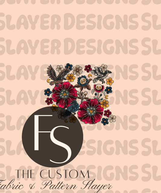 Vampire Garden A - LYSSDOODLES Panel