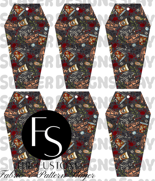 COFFINMARK35 - Cut and Sew Bookmarks FABRICSLAYER - Preorder