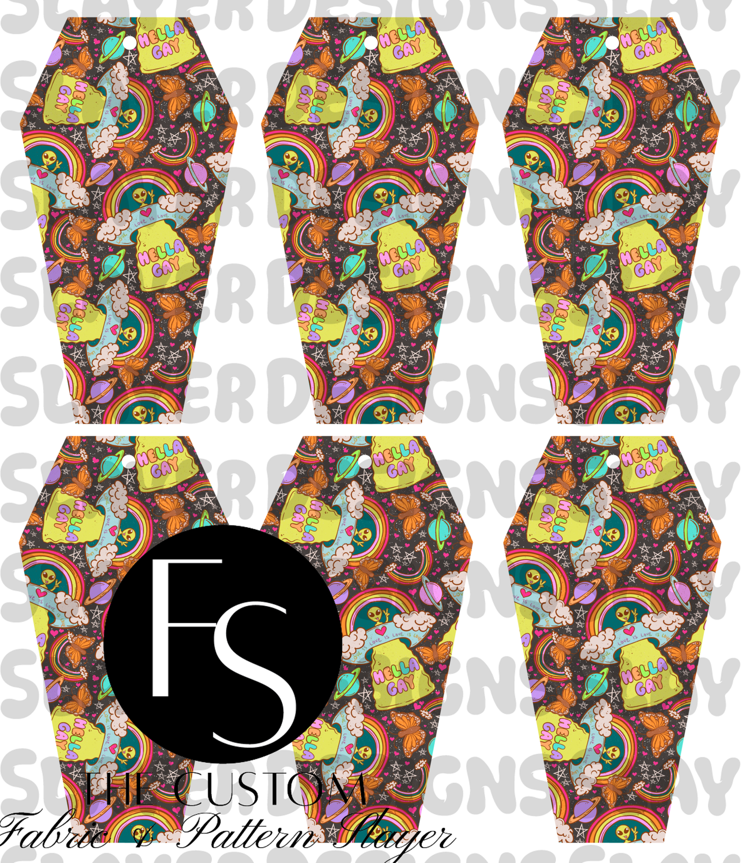 COFFINMARK39 - Cut and Sew Bookmarks FABRICSLAYER - Preorder