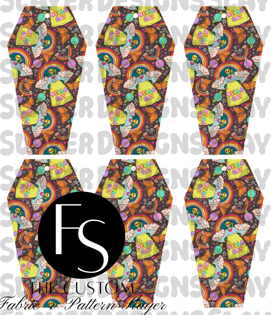 COFFINMARK39 - Cut and Sew Bookmarks FABRICSLAYER - Preorder