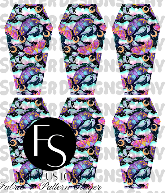 COFFINMARK40 - Cut and Sew Bookmarks FABRICSLAYER - Preorder