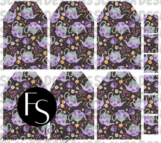 TEABAGMARK017 - Cut and Sew Bookmarks FABRICSLAYER - Preorder