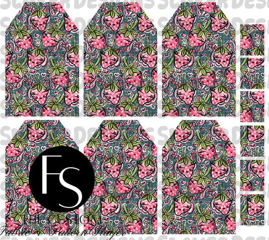 TEABAGMARK018 - Cut and Sew Bookmarks FABRICSLAYER - Preorder