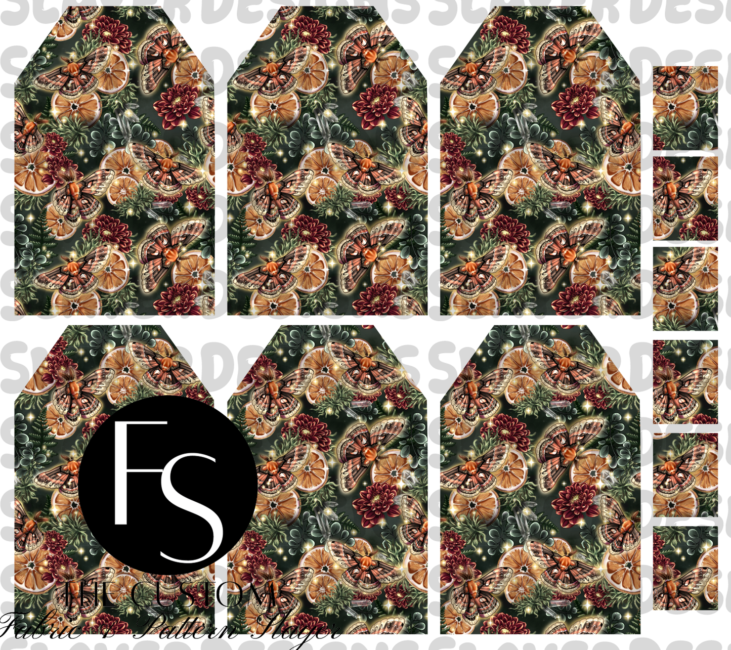 TEABAGMARK022 - Cut and Sew Bookmarks FABRICSLAYER - Preorder