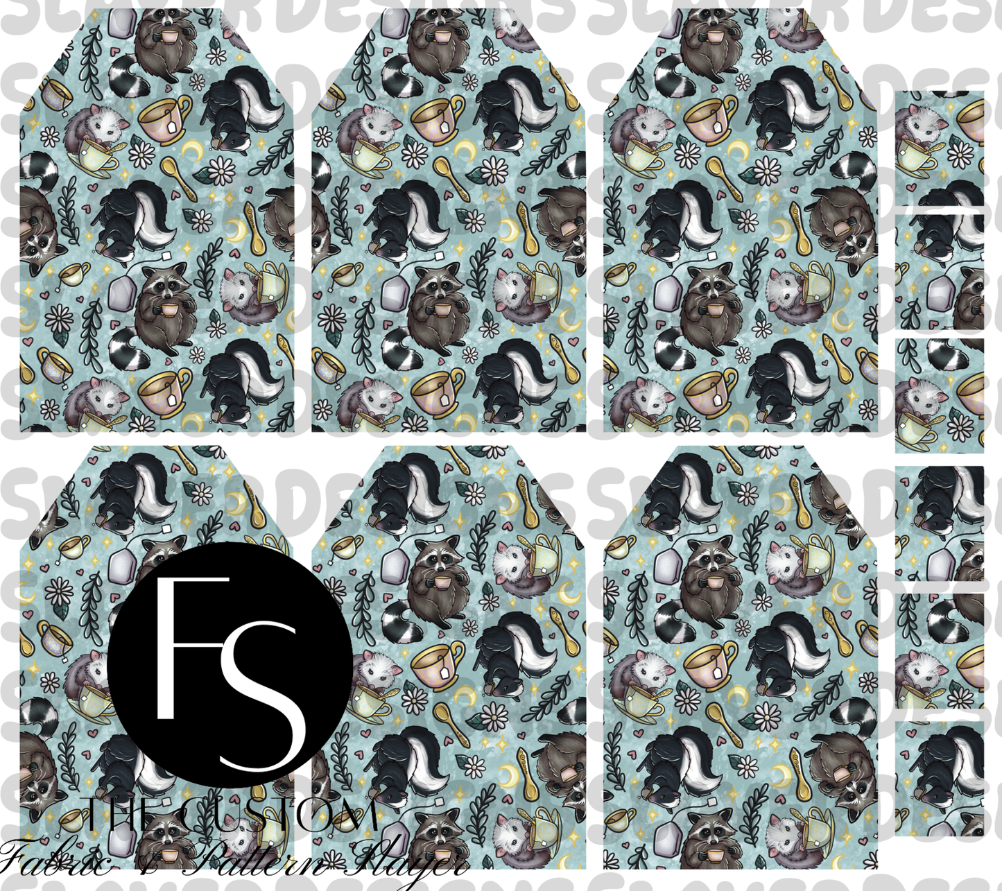 TEABAGMARK026 - Cut and Sew Bookmarks FABRICSLAYER - Preorder