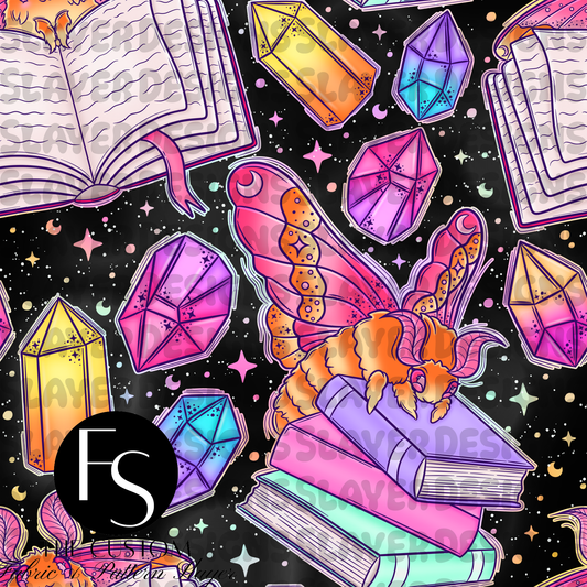 Book Moths - CITRINECAULDRON - FINISHED BEACH TOWEL