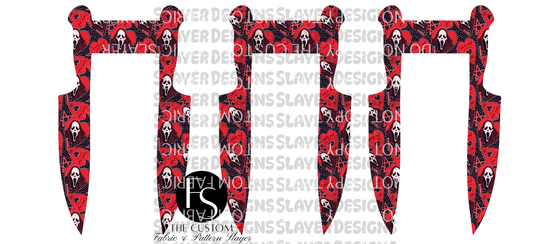 KNIFECHAIN002 - Cut and Sew Keychains FABRICSLAYER - Preorder