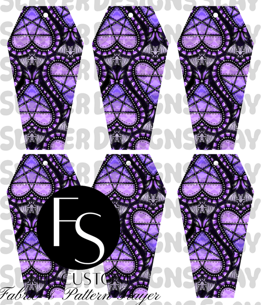 COFFINMARK27 - Cut and Sew Bookmarks FABRICSLAYER - Preorder