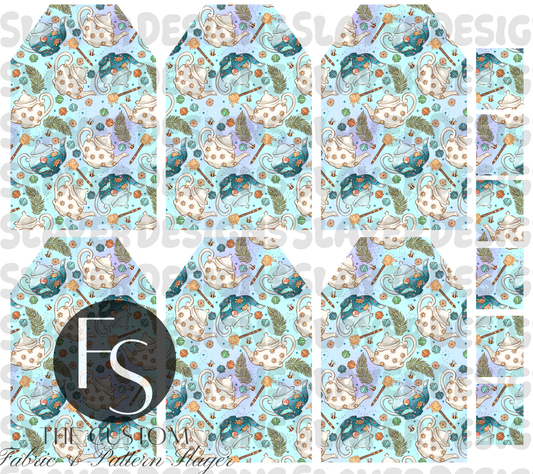 TEABAGMARK005 - Cut and Sew Bookmarks FABRICSLAYER - Preorder