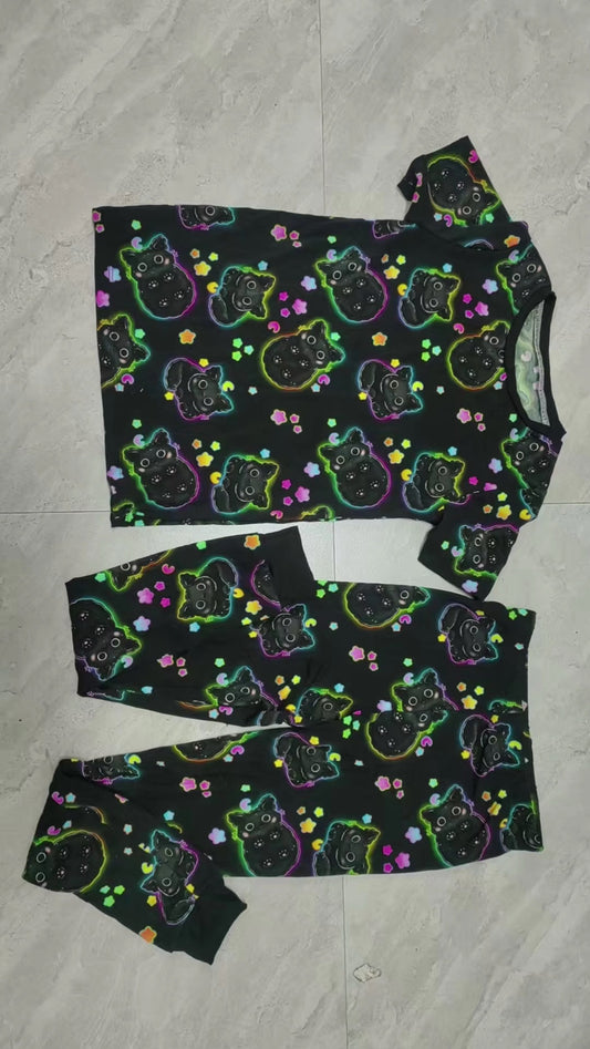 Cats & Bats - Bamboo Kids Two Piece Set - RETAIL