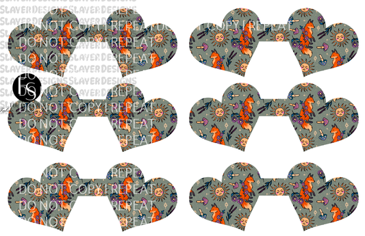 HEARTCORD002 - Cut and Sew Cord Organizer FABRICSLAYER - Preorder