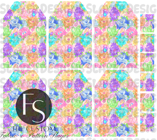 TEABAGMARK014 - Cut and Sew Bookmarks FABRICSLAYER - Preorder